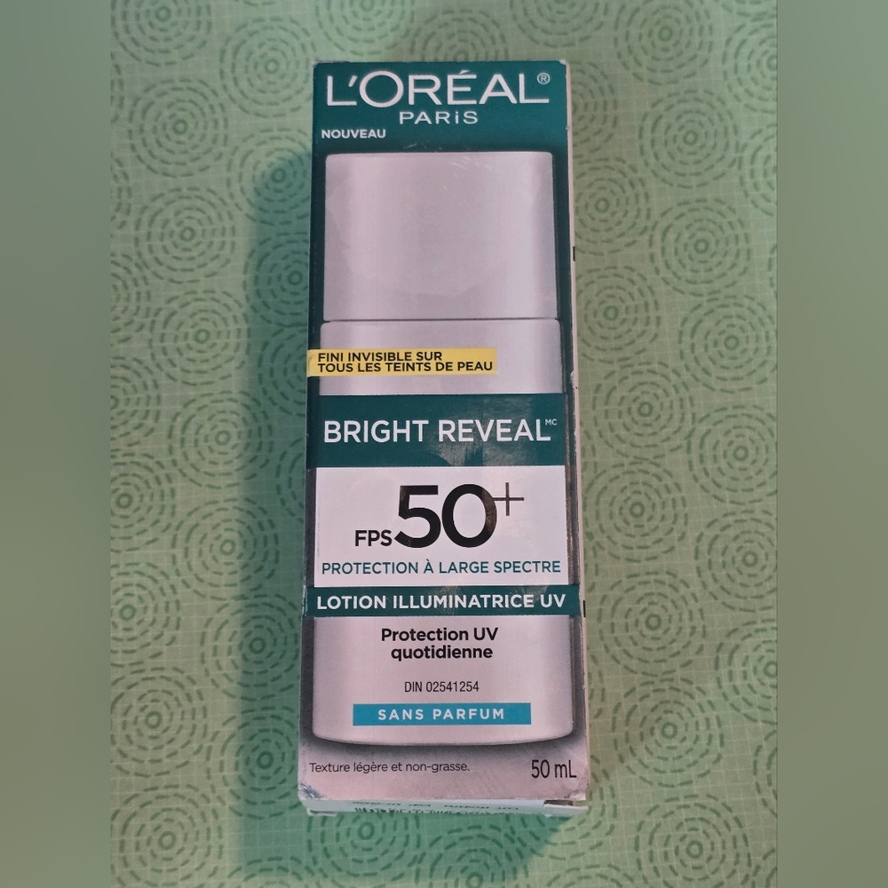 L'Oreal Bright Reveal•Broad Spectrum•UV Lotion•SPF 50 - 1.7 floz Exp.10/26